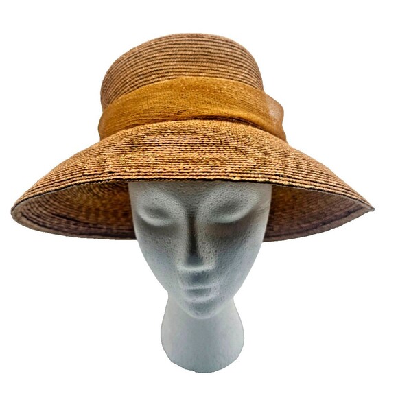 Vintage Handmade Neiman Marcus Straw Sun Hat Italy Beach Resort Travel Stunning! - Picture 4 of 10